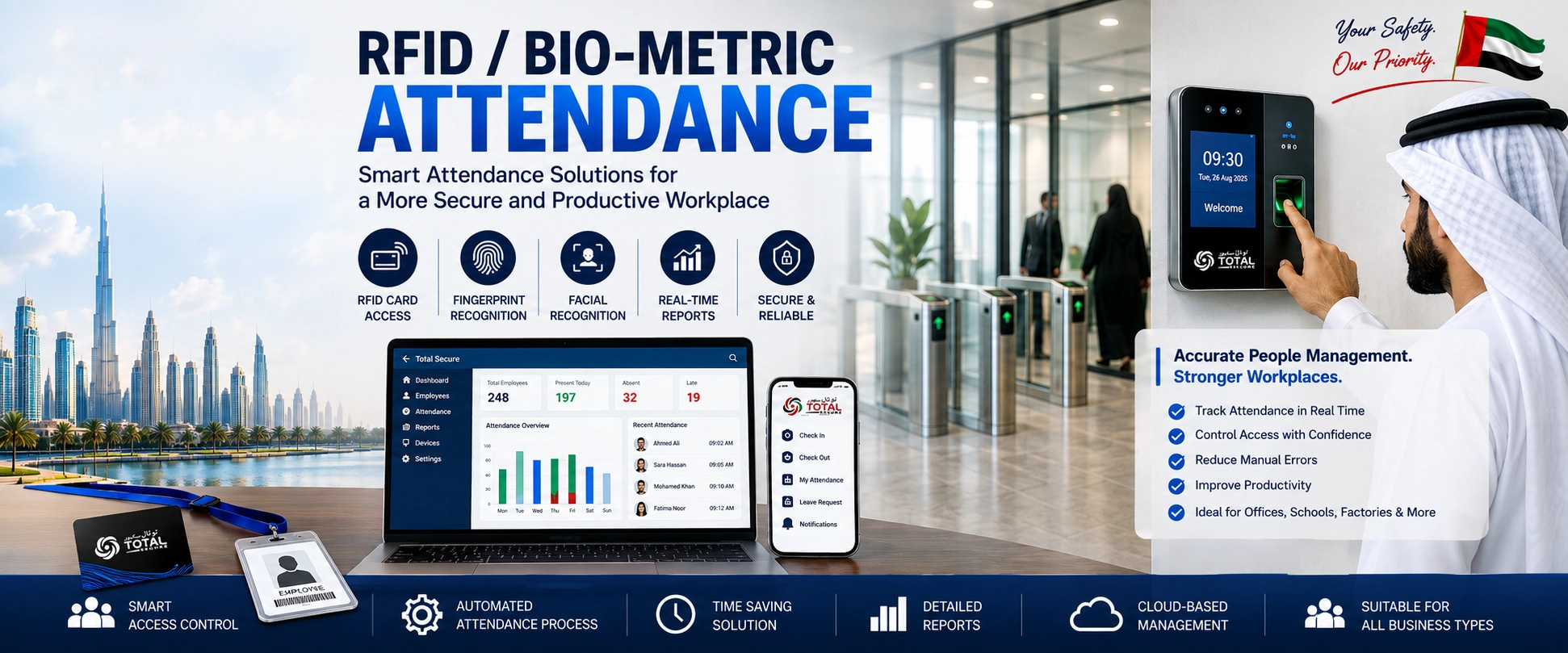 Biometric fingerprint attendance system UAE