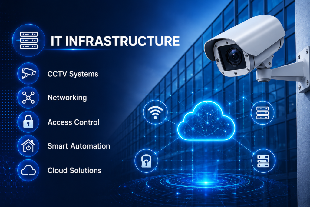 IT infrastructure CCTV and security solutions UAE