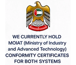 MOIAT conformity certification for vehicle fire suppression systems UAE