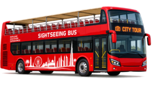 Tourist and sightseeing bus