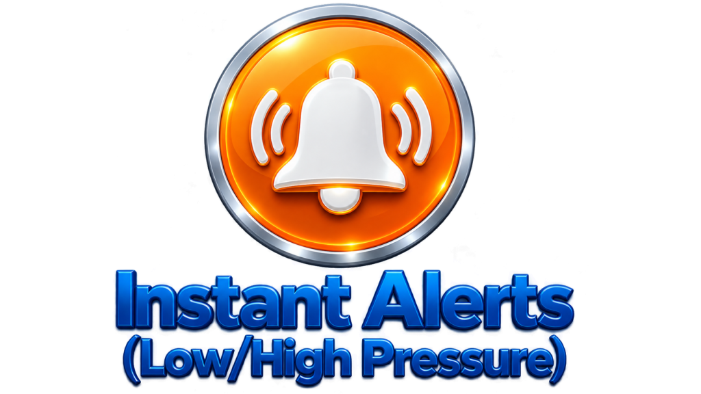 TPMS pressure and temperature monitoring display